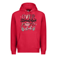 Cardinal over stimulated moms club Premium Hoodie - MaliasSmallBusiness