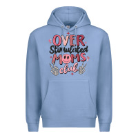 Colony Blue over stimulated moms club Premium Hoodie - MaliasSmallBusiness