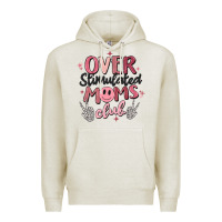 Oatmeal Heather over stimulated moms club Premium Hoodie - MaliasSmallBusiness