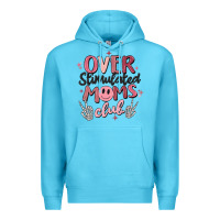 Ocean Blue over stimulated moms club Premium Hoodie - MaliasSmallBusiness