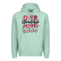 Seafoam over stimulated moms club Premium Hoodie - MaliasSmallBusiness