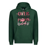 Sports Green over stimulated moms club Premium Hoodie - MaliasSmallBusiness