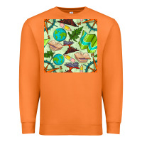 Carrot geography class seamless pattern Premium Sweatshirt - BundleAndBundleShop