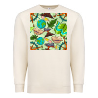 Sandshell geography class seamless pattern Premium Sweatshirt - BundleAndBundleShop