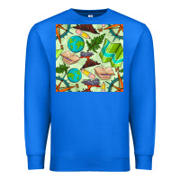 True Royal geography class seamless pattern Premium Sweatshirt - BundleAndBundleShop