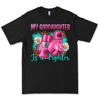Black Breast Cancer my Goddaughter is a fighter Premium Tee - Artiststas