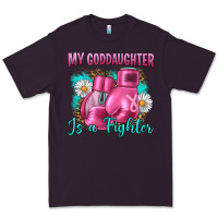 Plum Breast Cancer my Goddaughter is a fighter Premium Tee - Artiststas