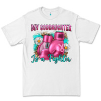 White Breast Cancer my Goddaughter is a fighter Premium Tee - Artiststas