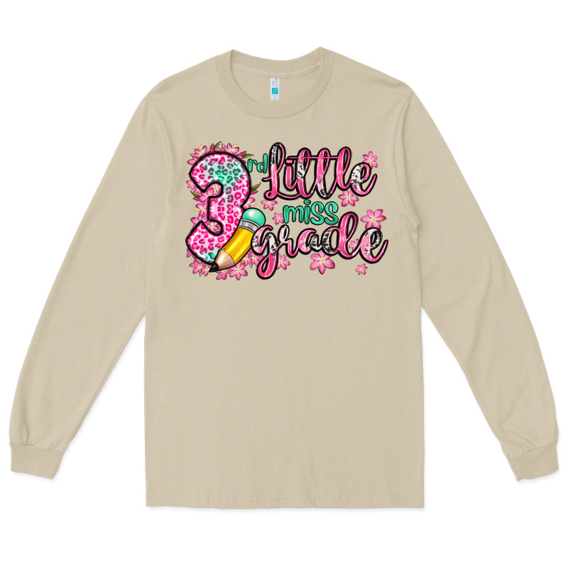Little Miss 3rd Grade Long Sleeve Tee by Zillion Design Studio | Teevron