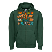 Sports Green welcome to our patch Zipper Hoodie - HRA Design Shop