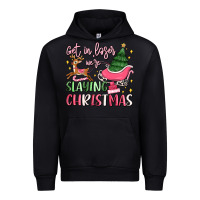 Black get in loser we're slaying christmas Urban Hoodie - MaliasSmallBusiness