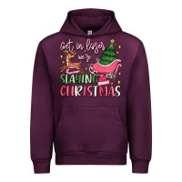 Mauve Wine get in loser we're slaying christmas Urban Hoodie - MaliasSmallBusiness