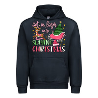 Navy get in loser we're slaying christmas Urban Hoodie - MaliasSmallBusiness