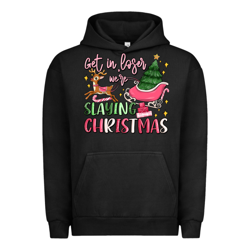 Get In Loser We're Slaying Christmas Urban Hoodie by MaliasSmallBusiness | Teevron