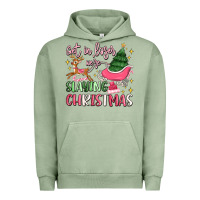 Pigment Oil Green get in loser we're slaying christmas Urban Hoodie - MaliasSmallBusiness