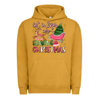 Pigment Peanut Butter get in loser we're slaying christmas Urban Hoodie - MaliasSmallBusiness
