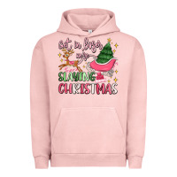 Pigment Salmon get in loser we're slaying christmas Urban Hoodie - MaliasSmallBusiness