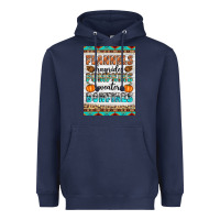 Navy Flannels Hayrides Pumpkins Sweaters Bonfires Heavyweight Hoodie - Artiststas