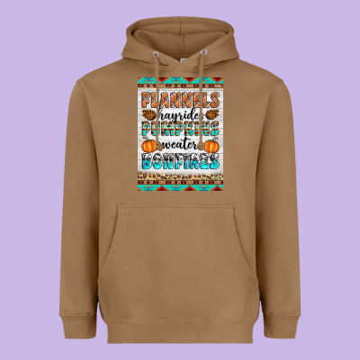 Flannels Hayrides Pumpkins Sweaters Bonfires Heavyweight Hoodie Designed By Artiststas