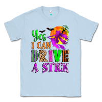 Dusty Blue yes i can drive a stick Classic Tee - Zillion Design Studio