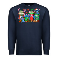 Navy christmas stitch coffee Premium Sweatshirt - Jasminsmagicworld