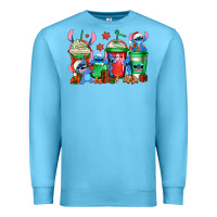 Ocean Blue christmas stitch coffee Premium Sweatshirt - Jasminsmagicworld