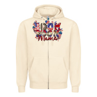 Sandshell Boom boom Mama 4th of july Zipper Hoodie - CowGirlArtShop