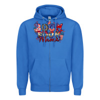 Boom Boom Mama 4th Of July Zipper Hoodie | Teevron