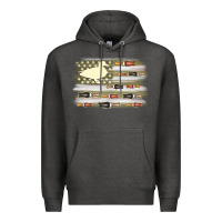 Charcoal Heather duck hunter flag Premium Hoodie - MaliasSmallBusiness