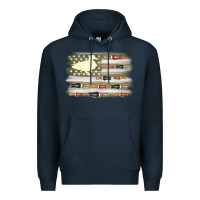 Navy duck hunter flag Premium Hoodie - MaliasSmallBusiness