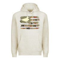 Oatmeal Heather duck hunter flag Premium Hoodie - MaliasSmallBusiness