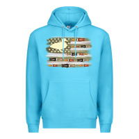 Ocean Blue duck hunter flag Premium Hoodie - MaliasSmallBusiness