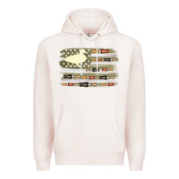 Pale Pink duck hunter flag Premium Hoodie - MaliasSmallBusiness