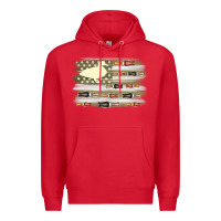 Red duck hunter flag Premium Hoodie - MaliasSmallBusiness