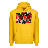 Lemon western red cowhide winter background Premium Hoodie - AdoDesignShop