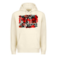 Sandshell western red cowhide winter background Premium Hoodie - AdoDesignShop