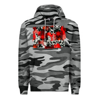 Slate Camo western red cowhide winter background Premium Hoodie - AdoDesignShop