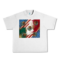 Lunar Rock American with mexican flag Urban Heavy Tee - RanaPortraitStore