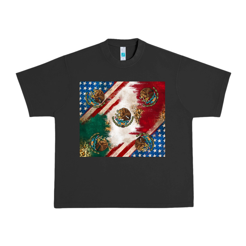 American With Mexican Flag Urban Heavy Tee by RanaPortraitStore | Teevron