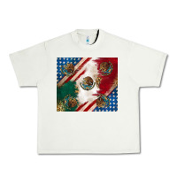 Pistachio American with mexican flag Urban Heavy Tee - RanaPortraitStore