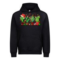 Black christmas cactus Urban Hoodie - MaliasSmallBusiness