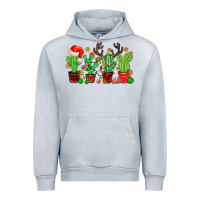 Heather Grey christmas cactus Urban Hoodie - MaliasSmallBusiness