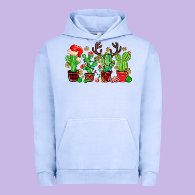 Christmas Cactus Urban Hoodie Designed By Maliassmallbusiness