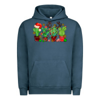 Pigment Midnight Navy christmas cactus Urban Hoodie - MaliasSmallBusiness