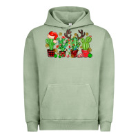 Pigment Oil Green christmas cactus Urban Hoodie - MaliasSmallBusiness