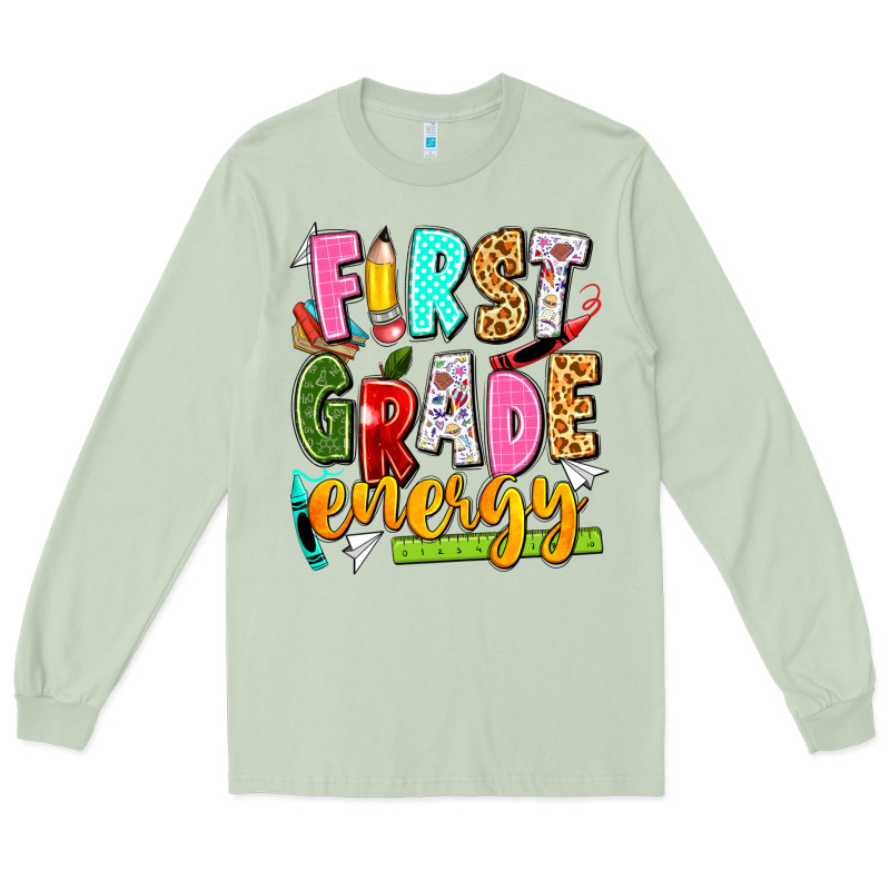 First Grade Energy Long Sleeve Tee by texasbilliewilder | Teevron
