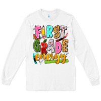 White first grade energy Long Sleeve Tee - texasbilliewilder