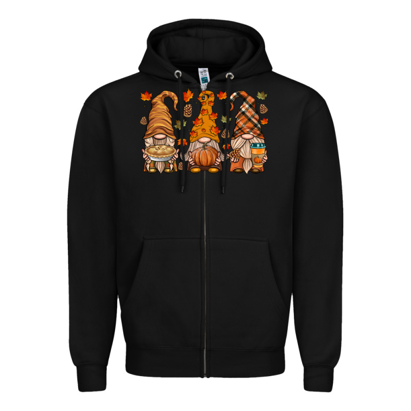 Fall Gnome Zipper Hoodie by HRA Design Shop | Teevron