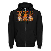 Black fall gnome Zipper Hoodie - HRA Design Shop