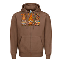 Chestnut fall gnome Zipper Hoodie - HRA Design Shop